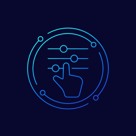 Settings Or Options Line Vector Icon
