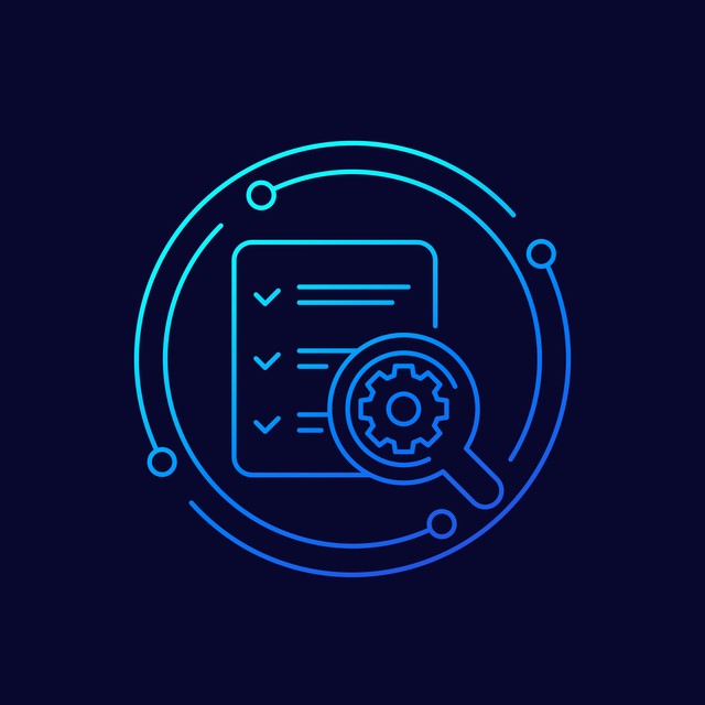 Fixing Errors, Technical Problems Icon, Linear Design